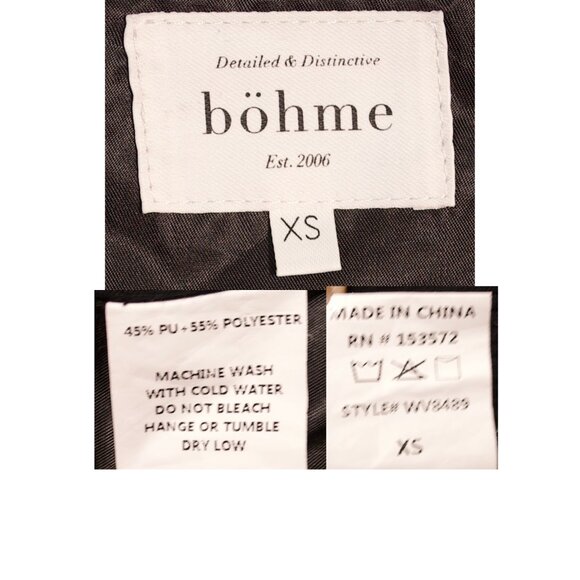 Böhme Quilted Faux Leather Vest – Black – XS - Picture 13 of 13